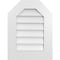 Ekena Millwork Octagonal Top Surface Mount PVC Gable Vent w/ 3-1/2"W x 1"P Standard Frame, 18"W x 24"H GVPOT18X2401SN - alternate 1
